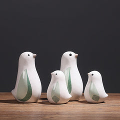 Nordic Cute Ceramic Bird Ornaments for Living Room Home Decoration