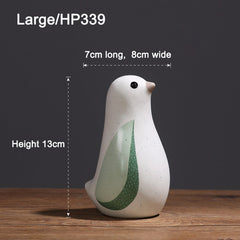 Nordic Cute Ceramic Bird Ornaments for Living Room Home Decoration