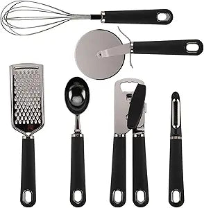 Country Kitchen 6 Pc Stainless Steel Gadget Set
