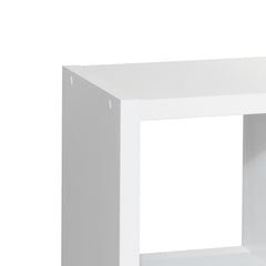 White 8-Cube Organizer Bookcase Storage Shelves for Home and Office