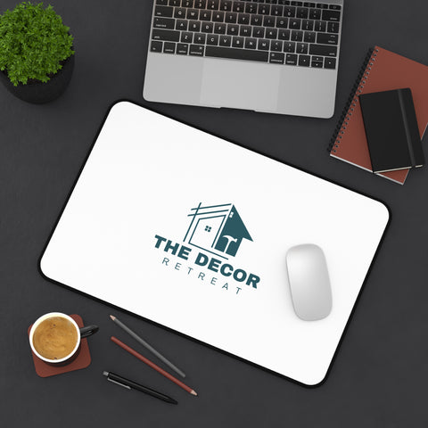 Desk Mat — The Decor Retreat Logo Desk Pad (Office Mousepad, Minimal Home Décor)