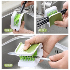 U-Shaped Cutlery Cleaning Brush for Knives Forks and Chopsticks Kitchen