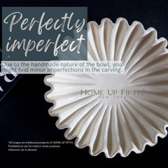 Retro Lotus Leaf Decorative Bowl for Coffee Table and Bookshelf Display