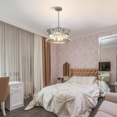 Modern Round Crystal Chandelier Luxury Ceiling Light for Living Room Decor