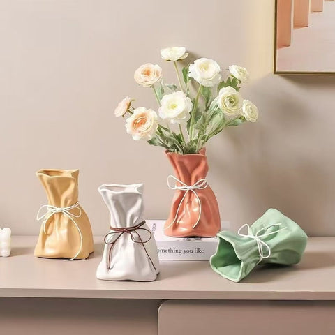 Elegant Resin Vase for Flower Arrangement Living Room and Dining Table