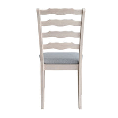 ACTU Farmhouse Dining Table Set with Upholstered Chairs for 4–6