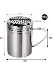 304 Stainless Steel Seasoning Powder Dispenser with Curved Handle Shaker