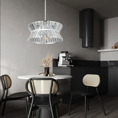 Modern Round Crystal Chandelier Luxury Ceiling Light for Living Room Decor