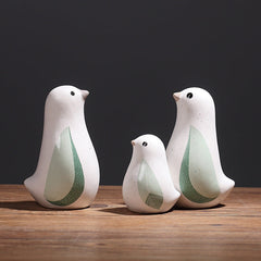 Nordic Cute Ceramic Bird Ornaments for Living Room Home Decoration