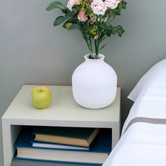 Matte Black Metal Vase for Dried Flowers and Modern Home Decor