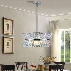 Modern Round Crystal Chandelier Luxury Ceiling Light for Living Room Decor