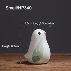 Nordic Cute Ceramic Bird Ornaments for Living Room Home Decoration
