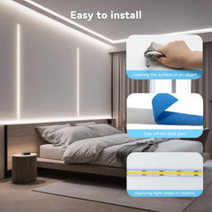USB COB LED Strip Light Touch Dimmable Flexible TV Backlight Lamp