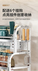 Stainless Steel Kitchen Storage Rack with Spice Jar and Knife Holder
