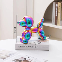 Ceramic Guest Dog Figurine Nordic Animal Sculpture for Home Office Decor