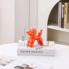 Ceramic Guest Dog Figurine Nordic Animal Sculpture for Home Office Decor