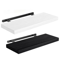 Solid Wood Solid Wooden Floating Shelves Wall Mounted Storage Rack Wall Mounted Bookshelf Floating Design Book Shelf