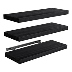 Solid Wood Solid Wooden Floating Shelves Wall Mounted Storage Rack Wall Mounted Bookshelf Floating Design Book Shelf