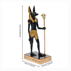 Anubis Egyptian God Resin Statue Decorative Figurine for Home Office Decor