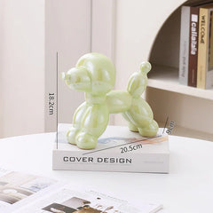 Ceramic Guest Dog Figurine Nordic Animal Sculpture for Home Office Decor