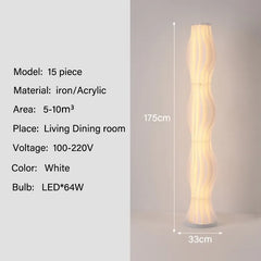 Modern Nordic Grass Skirt LED Floor Lamp for Bedroom Living Room