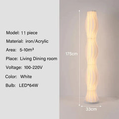 Modern Nordic Grass Skirt LED Floor Lamp for Bedroom Living Room
