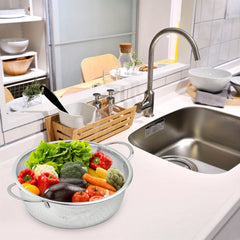 Stainless Steel Fine Mesh Strainer Basket Colander Set with Handles