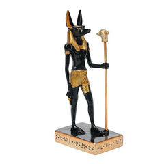 Anubis Egyptian God Resin Statue Decorative Figurine for Home Office Decor