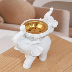 Elephant Figurine Candy Tray Key Bowl Decorative Storage Box Ornament