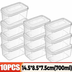 1/10PCS Refrigerator Freeze Meat Box Food Preservation Boxes Vegetable Fresh Storage Container with Lid Container Food Crisper