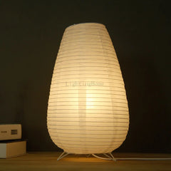 Nordic Paper Lantern Table Lamp Japanese Style LED Bedside Night Light