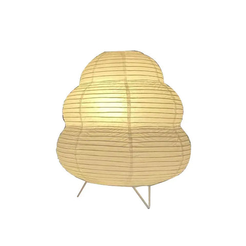 Nordic Paper Lantern Table Lamp Japanese Style LED Bedside Night Light