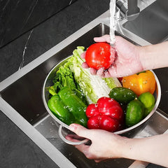 Stainless Steel Fine Mesh Strainer Basket Colander Set with Handles