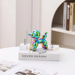 Ceramic Guest Dog Figurine Nordic Animal Sculpture for Home Office Decor