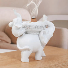 Elephant Figurine Candy Tray Key Bowl Decorative Storage Box Ornament