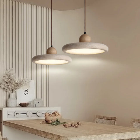 Yellow Cave Stone LED Chandelier Decorative Light for Modern Interior Spaces