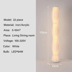 Modern Nordic Grass Skirt LED Floor Lamp for Bedroom Living Room