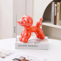Ceramic Guest Dog Figurine Nordic Animal Sculpture for Home Office Decor