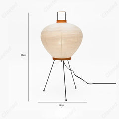 Creative LED Rice Paper Floor Lamp for Bedroom Living Room Decor