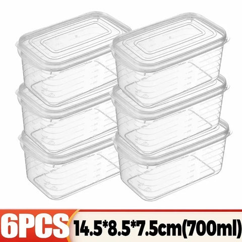 1/10PCS Refrigerator Freeze Meat Box Food Preservation Boxes Vegetable Fresh Storage Container with Lid Container Food Crisper