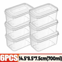 1/10PCS Refrigerator Freeze Meat Box Food Preservation Boxes Vegetable Fresh Storage Container with Lid Container Food Crisper