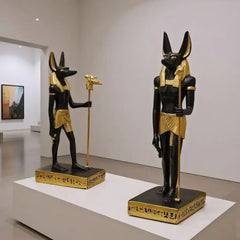 Anubis Egyptian God Resin Statue Decorative Figurine for Home Office Decor