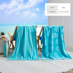 Cotton Velour Beach Towel - Maui Collection