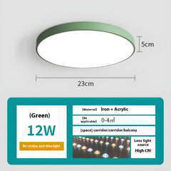 Dimmable Smart Ceiling Lamp with Remote - Bedroom & Living Room LED Light