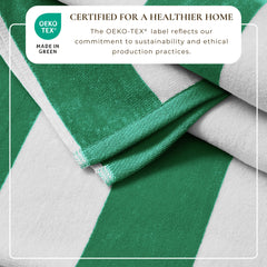 Cotton Velour Cabana Stripe Beach Towel - Novia Collection
