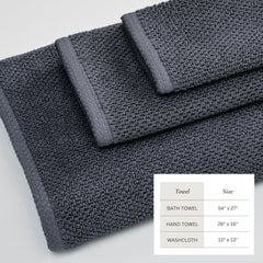 Cotton Textured Bath Towel Set - Acacia Collection