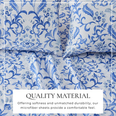 Watercolor Floral Sheet Set - Delia Collection